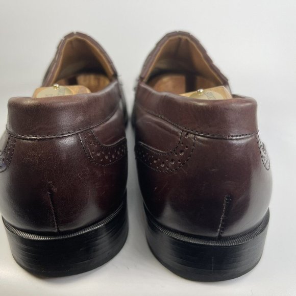 J&M Limited Formal Shoes Mens Burgundy Leather Tassel Wingtip Size  US 12M - Picture 5 of 12